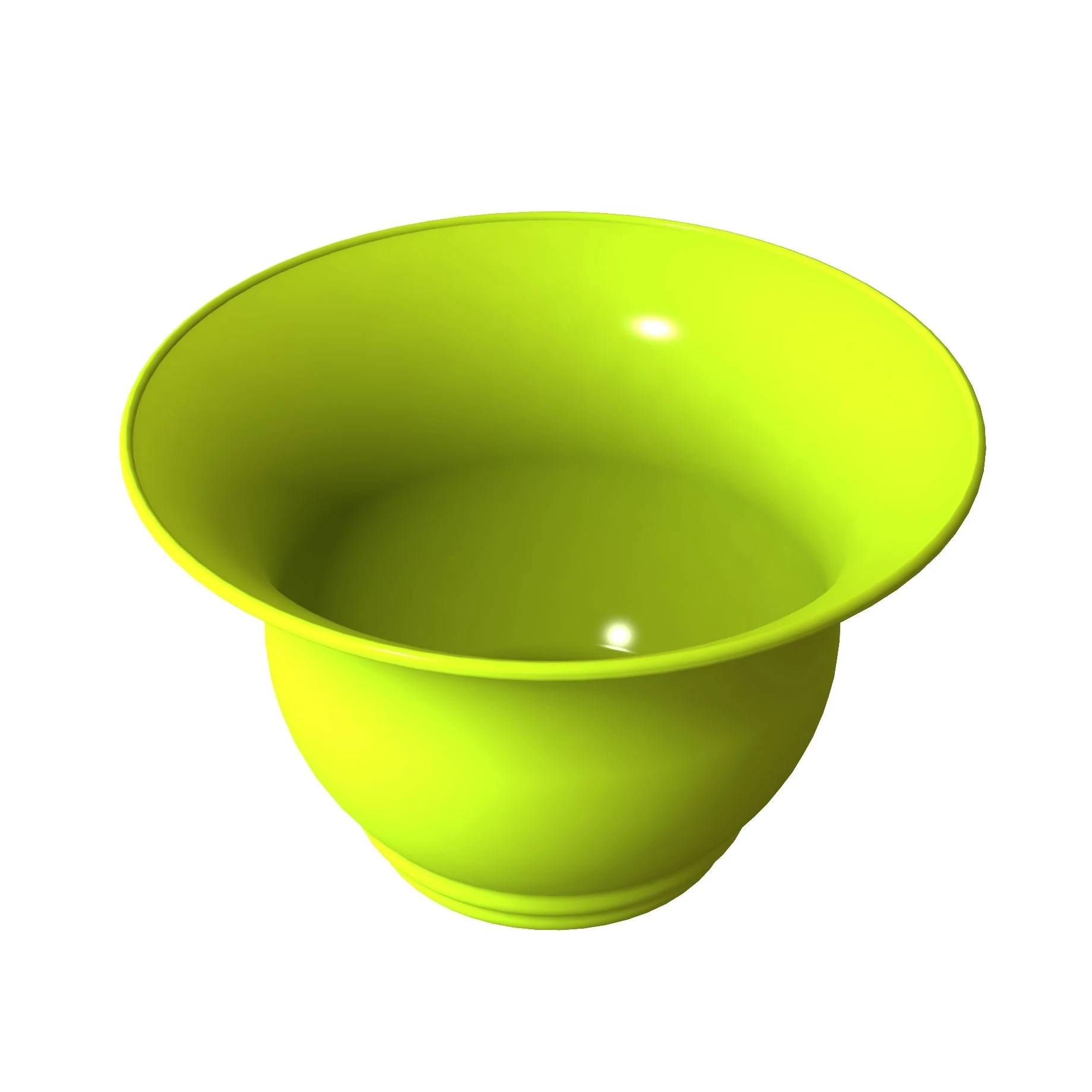 Tablecraft CW3130LG 3-1/4 Qt Round Salad Bowl Cold Holding Aluminum Lime Green