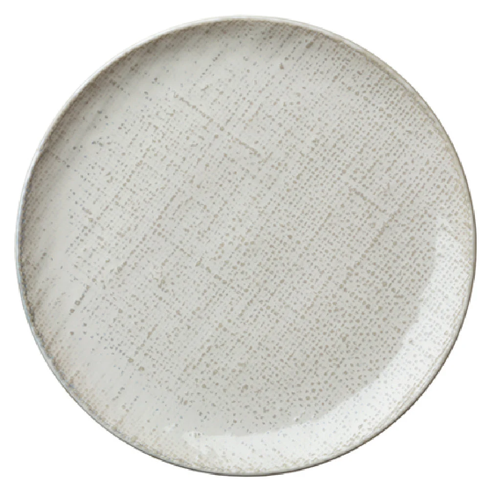 1880 Hospitality L6800000157C 11-1/4 Inch Round Coupe Plate Porcelain Woven Surface