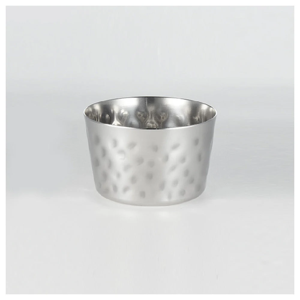 American Metalcraft FFHM2 7 Oz. Hammered Mini Fry Cup Stainless Steel