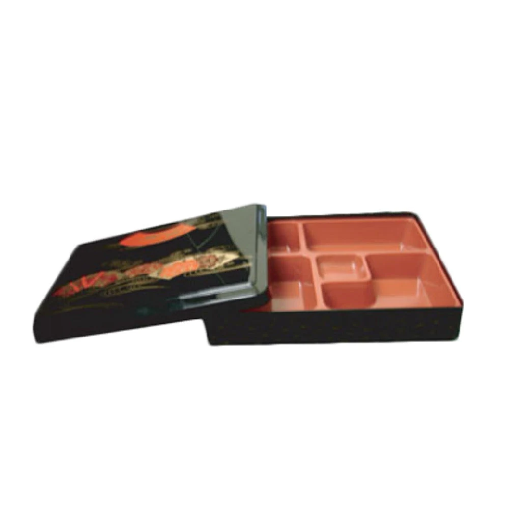 Thunder Group JPRB001 10 Inch Bento Sushi Box with Cover Removable Tray