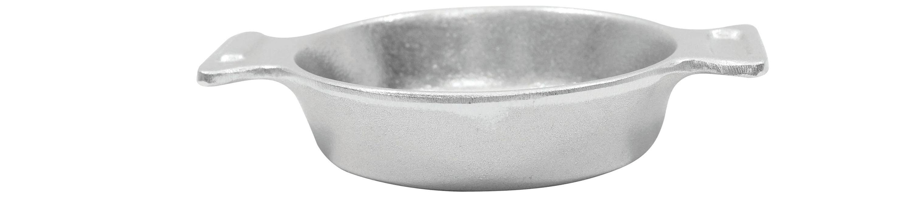 Tablecraft CW4042BR 10 Oz Mini Server Cold Holding Round Double Handled Cast Aluminum Brown