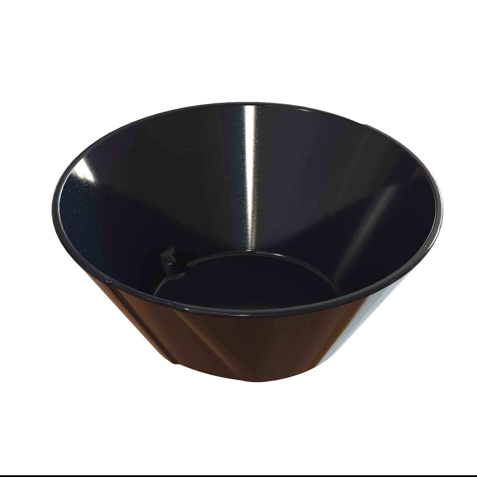 Tablecraft CW1449BK 1 Qt Black Round Bowl Cast Aluminum Durable Design