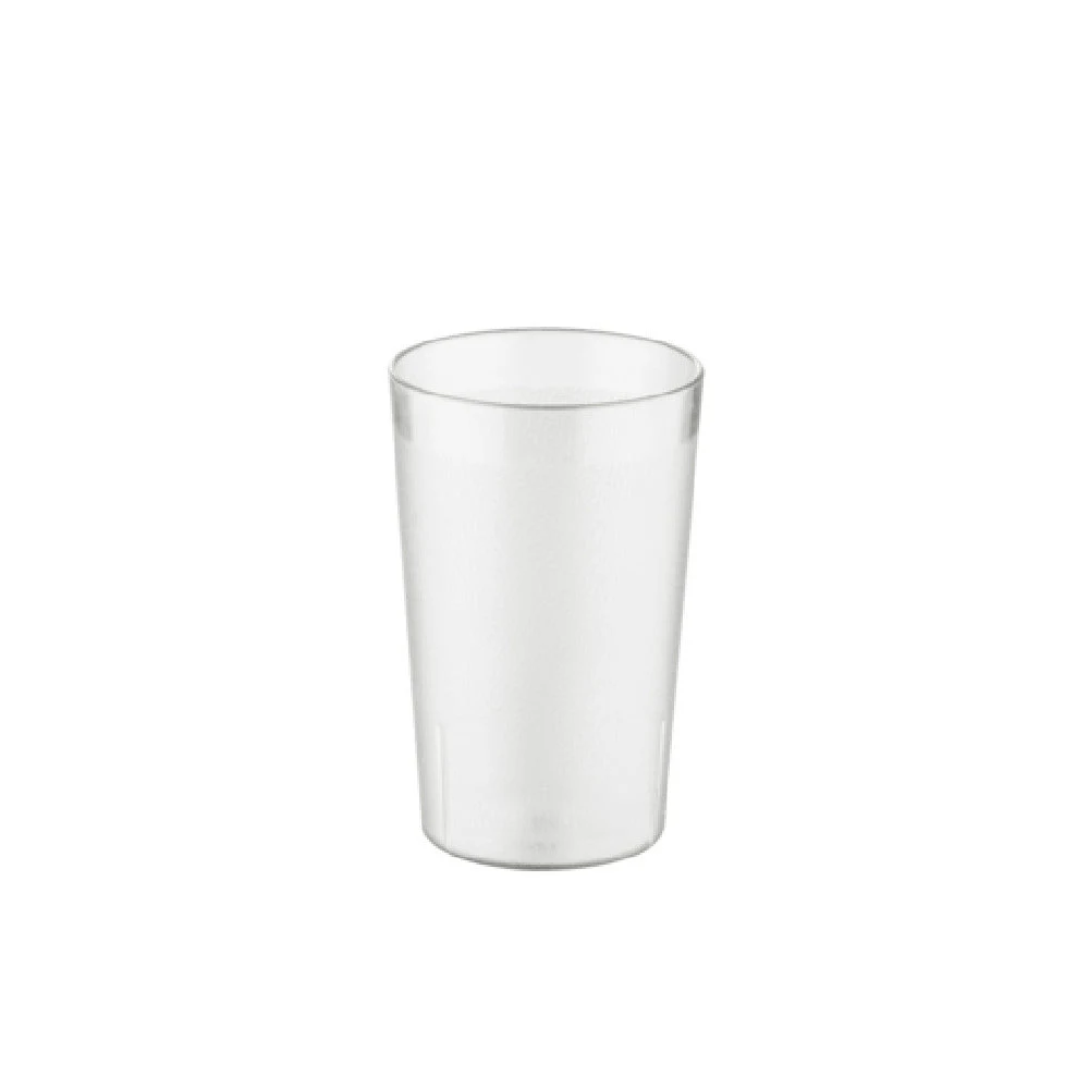 CAC China BVPT-10CL 10 Oz Tumbler Break Resistant Pebbled Clear SAN Plastic