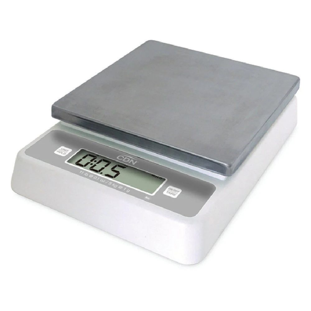 CDN SD1112 9-3/4 Inch Digital Scale Stainless Steel Platform with Tare Function