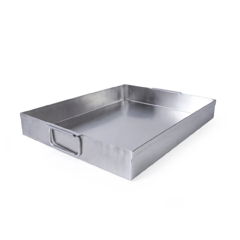 GET Enterprises SS12152 15 Inch Rectangular Serving Tray with Side Handles Stainless Steel