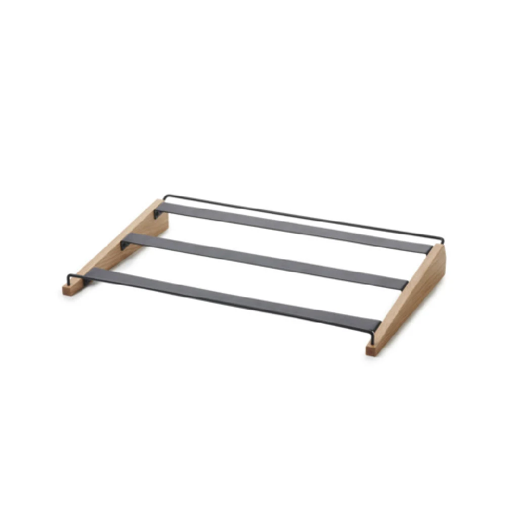 Revol 656758 20-3/4 Inch Tilt Holder Black Metal Oak Display Stand