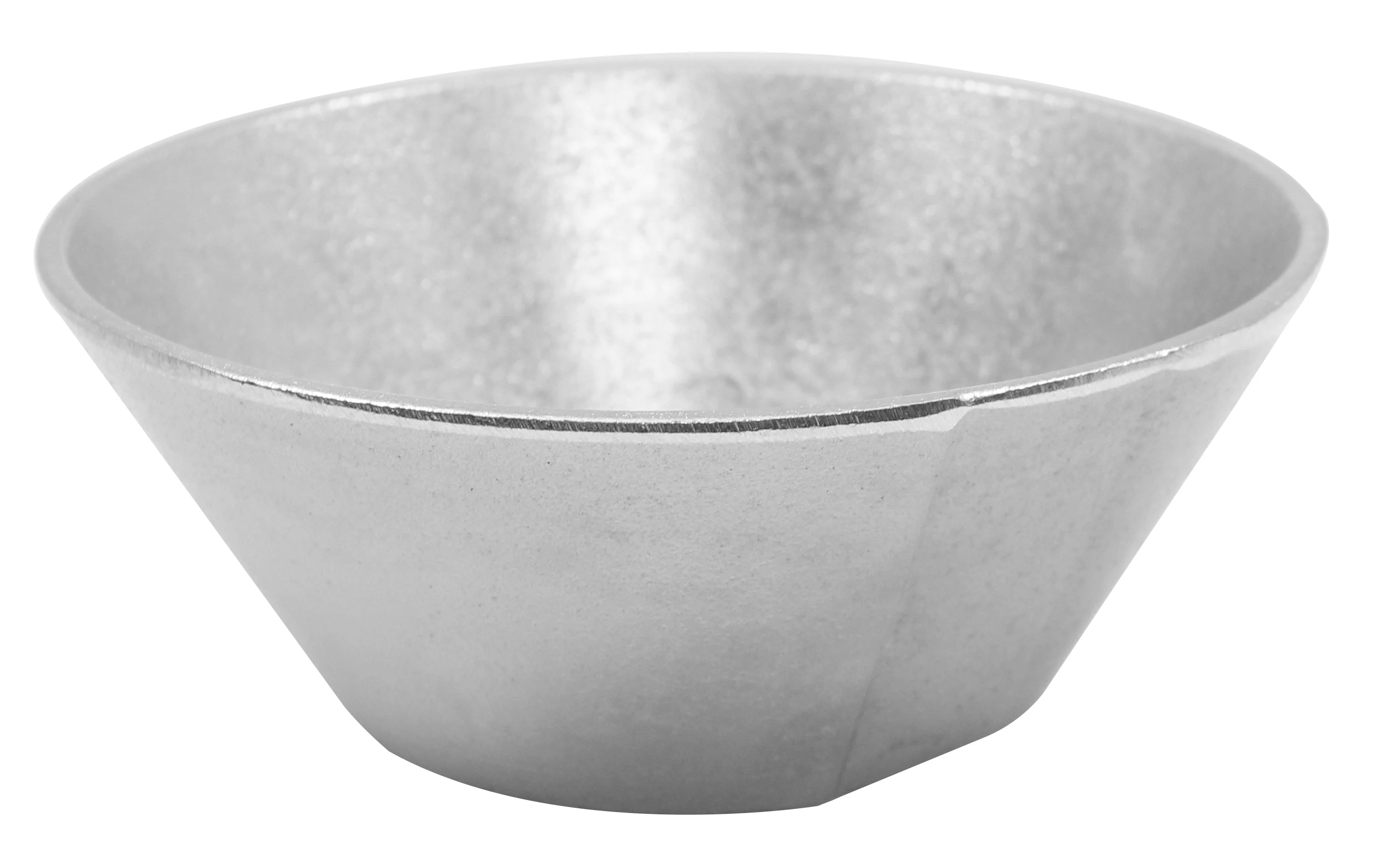 Tablecraft CW1449GY 1 Quart Round Bowl with Duracoat Aluminum Grey Finish