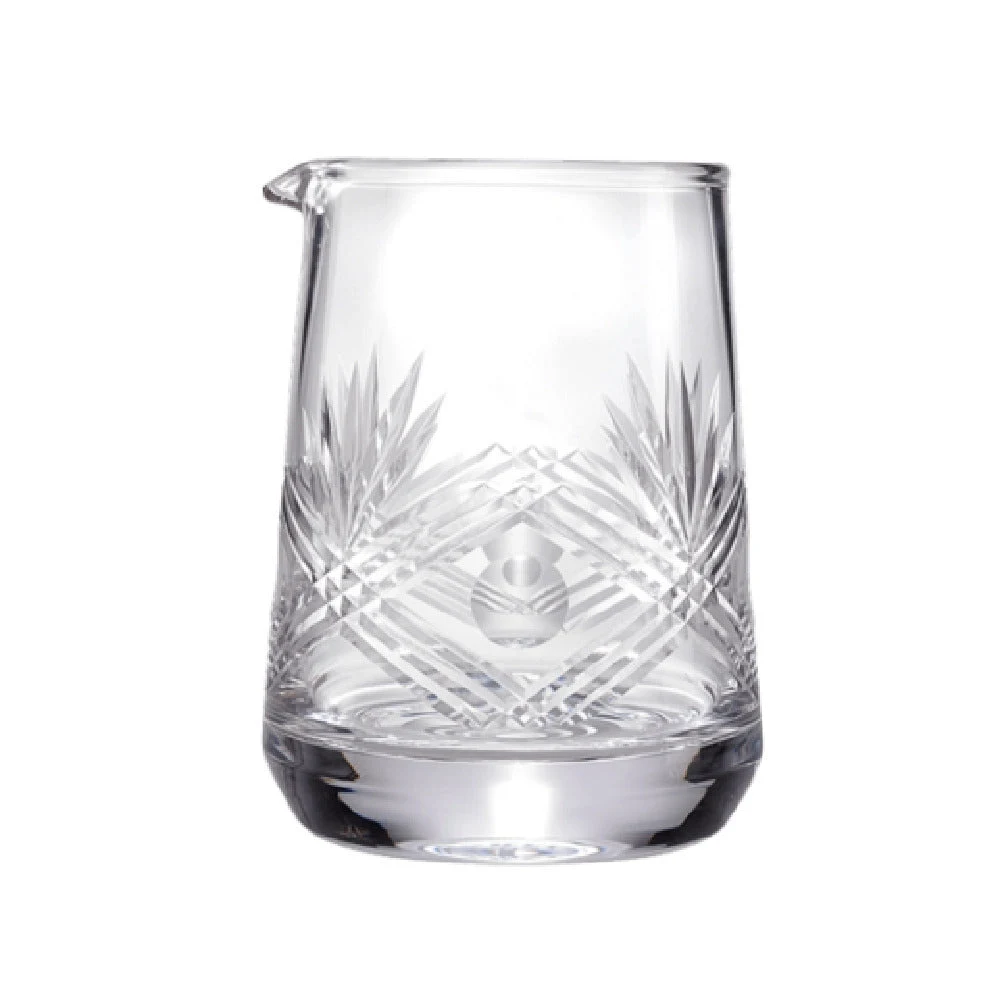 JB Prince 1301 25 Oz Mixing Glass with Wide Base Heavyweight Clear Glass