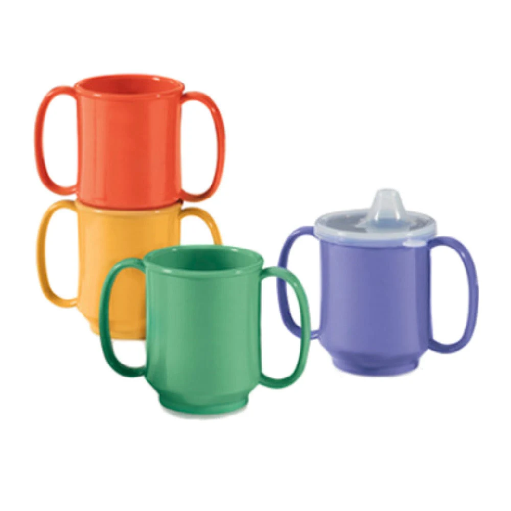 GET Enterprises SN-103-RO Mug 8 Oz Tritan Shatter-resistant Orange 2 Handles
