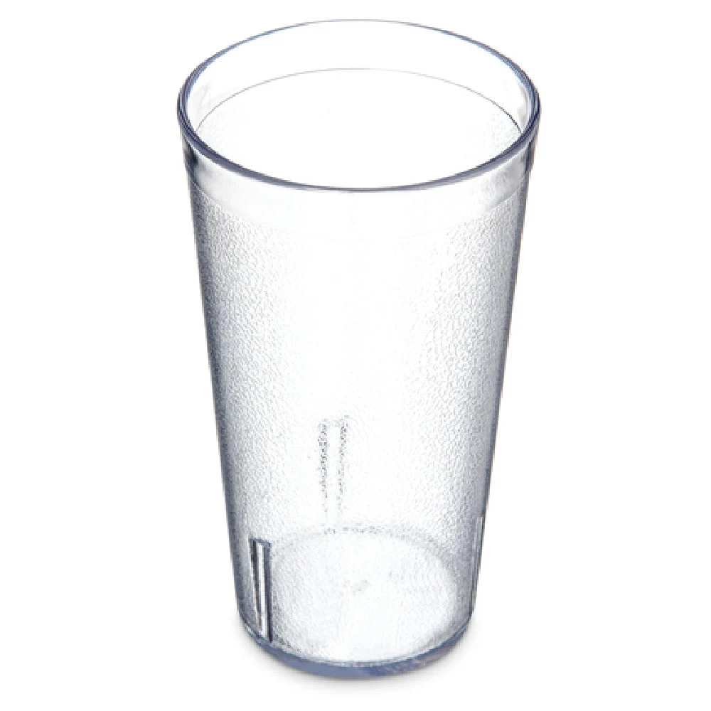 Carlisle 521607 16 Oz Stackable Tumbler Clear Plastic Textured Durable