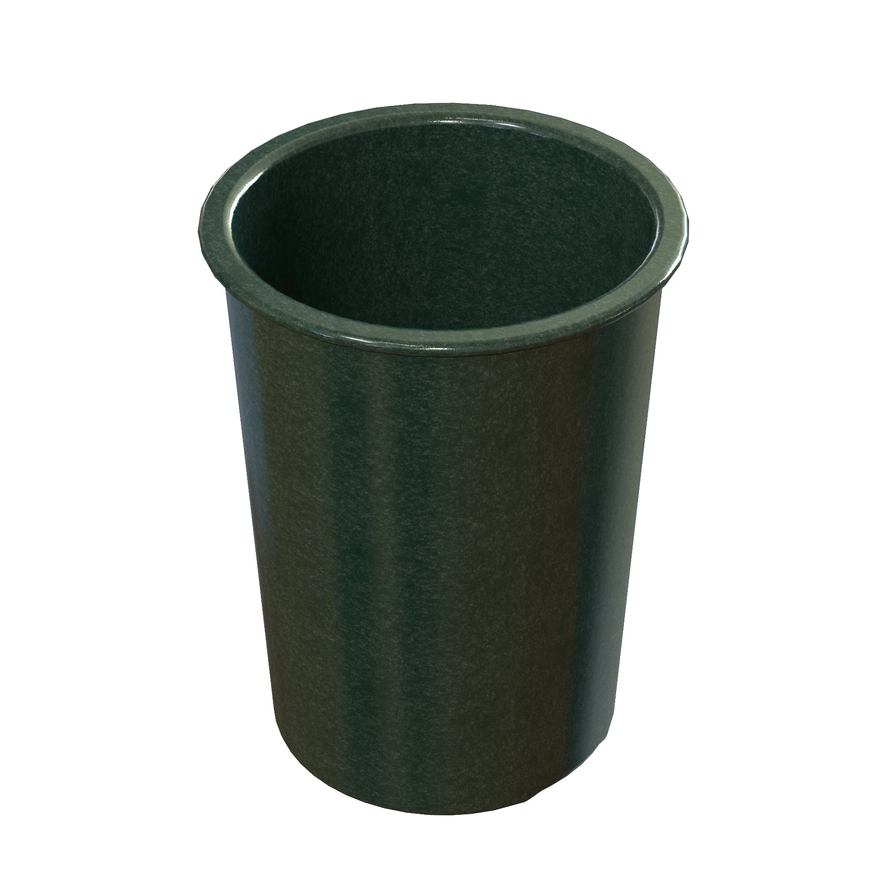 Tablecraft CW1672HGNS 1 Quart Cold Salad Crock Round Cast Aluminum Hunter Green