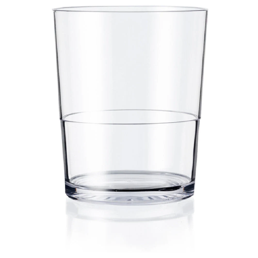 BauscherHepp PM455 15.2 Oz Whiskey Glass Clear Tritan Stackable Break Resistant
