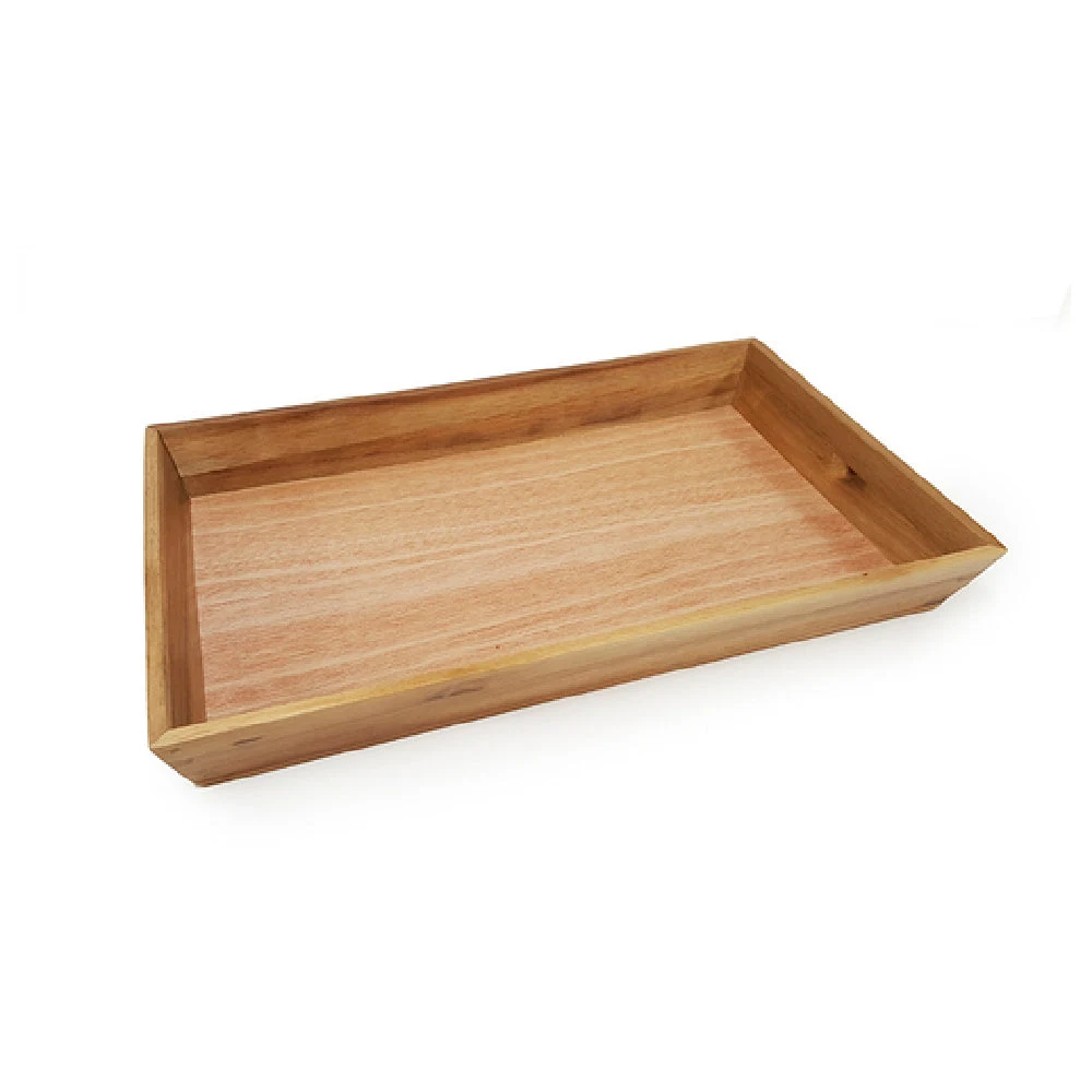 GET Enterprises WB-1812WD-UR 18-1/4 Inch Rectangular Tray Wood Rustic Finish