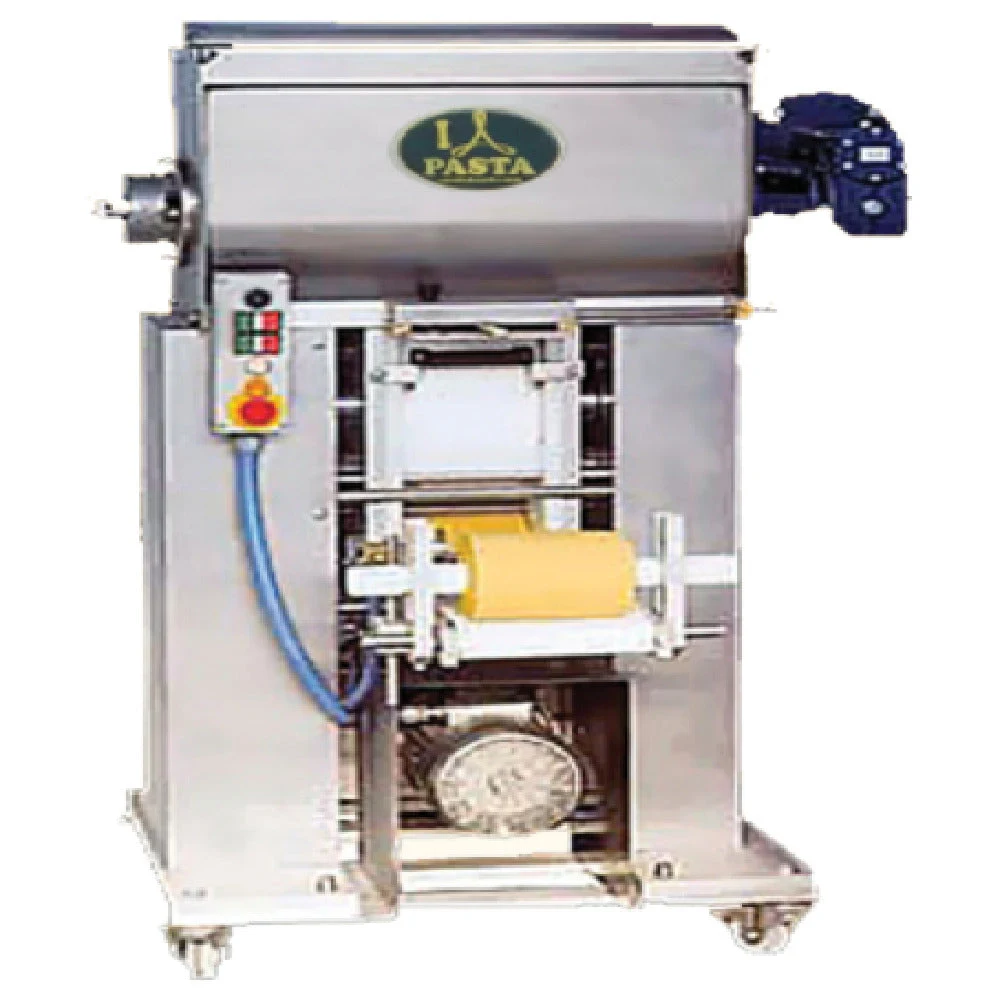 Arcobaleno Pasta Equipment ADS320 12-1/2 Inch Automatic Floor Model Dough Sheeter Stainless Steel with Removable Mixing Shaft