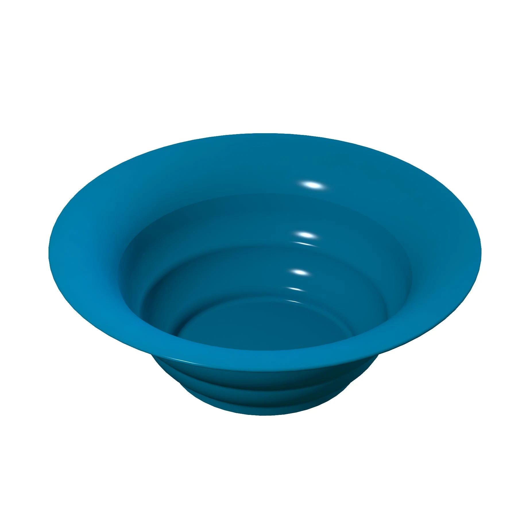 Tablecraft CW3120SBL 10 Quarts Cold Holding Salad Bowl Duracoat Aluminum Sky Blue