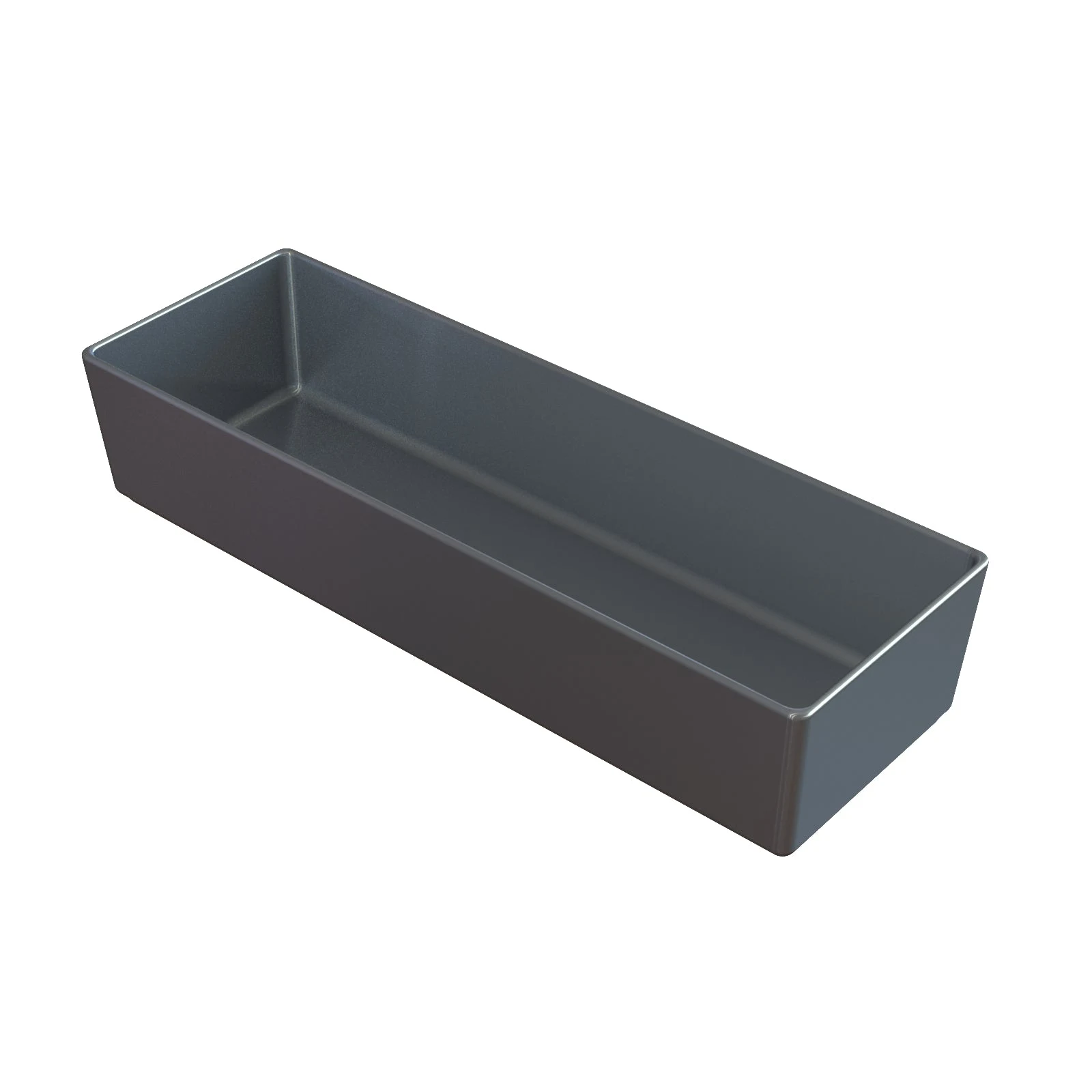 Tablecraft CW4008N 3-1/4 Qt Rectangular Bowl Aluminum Cold Holding