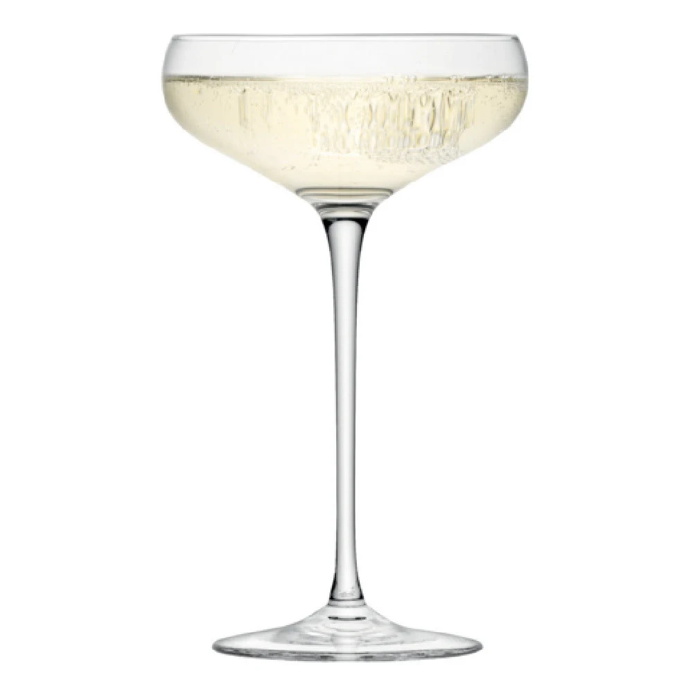 Hospitality Brands HGLWI08-004 10 oz Handmade Ultra Fine Crystal Coupe Glass
