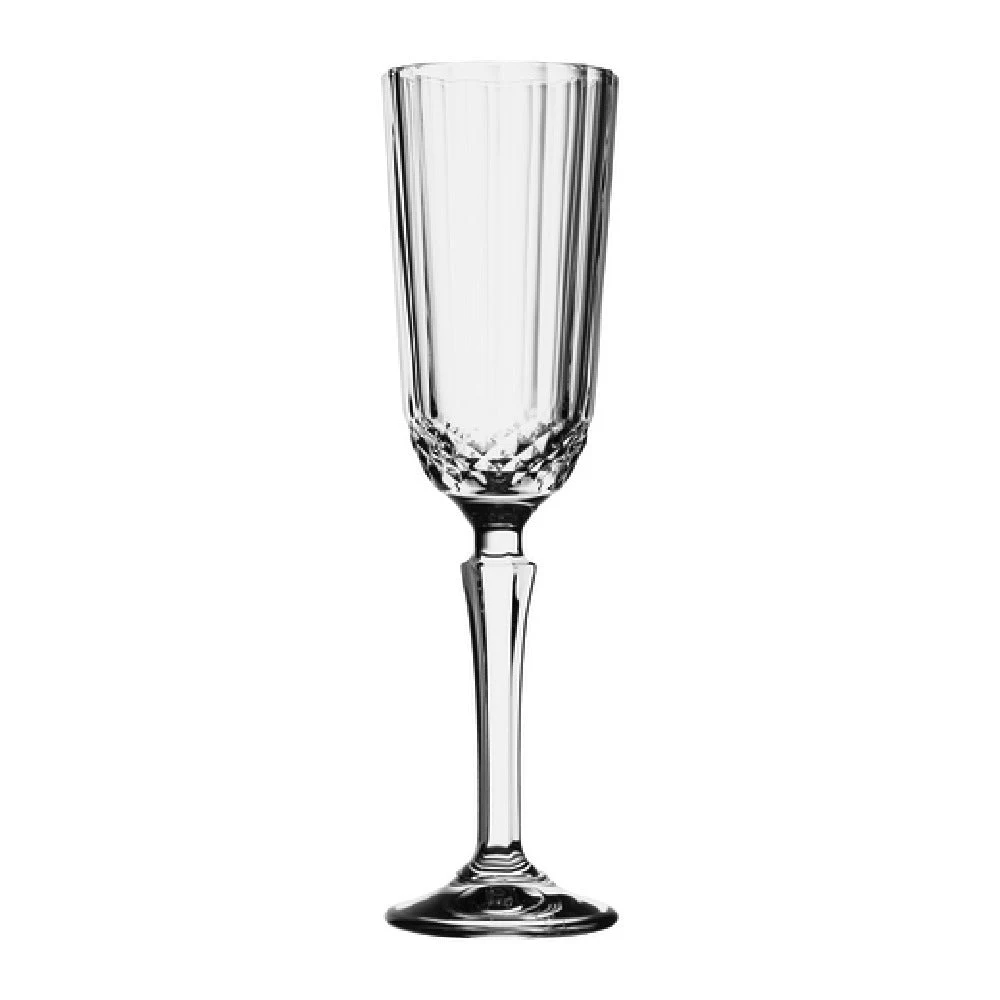 Steelite P440210 4.5 Oz. Flute Champagne Glass Soda Lime with Stem Design