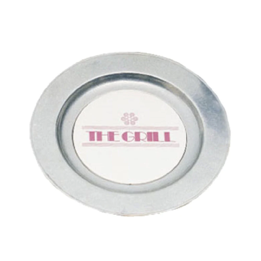 Bon Chef 1092CABERNET 11 Inch Show Plate Beaded Rim Ceramic Look Sandstone Matte Red Aluminum