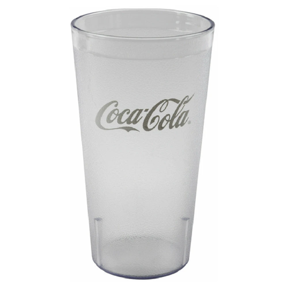 Cambro 32CC152 32 Oz Clear SAN Plastic Tumbler with Coca-Cola Design