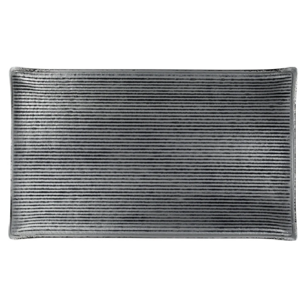 Steelite 6588B436 10.625 Inch Rectangle Tray Shikku Smoke Glass