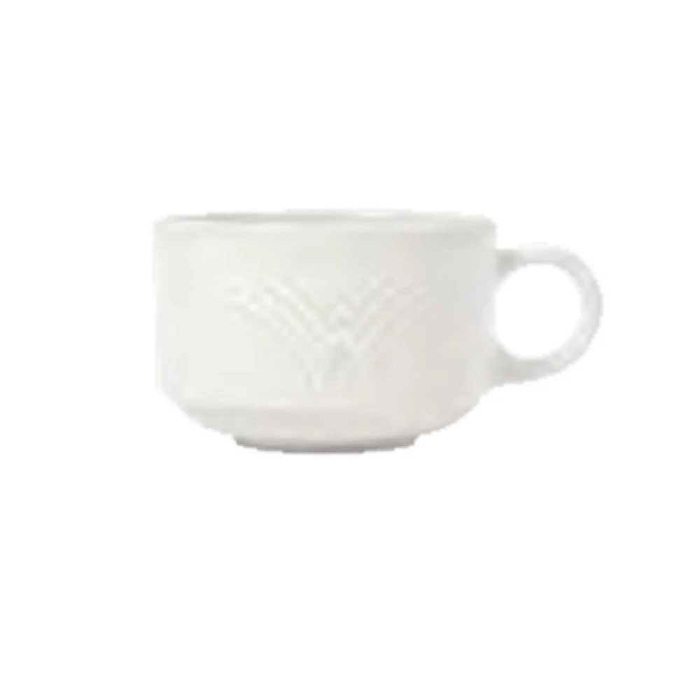 Libbey 950041113 7 Oz Cup Stackable Fully Vitrified Porcelain