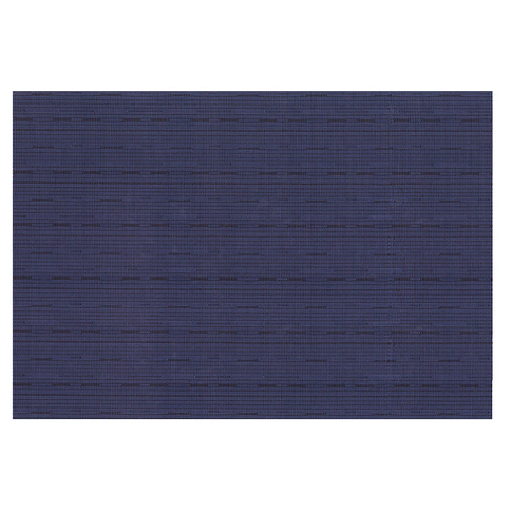 John Ritzenthaler Company 64912 19 Inch Reversible Placemat Grass Cloth Blue Plastic