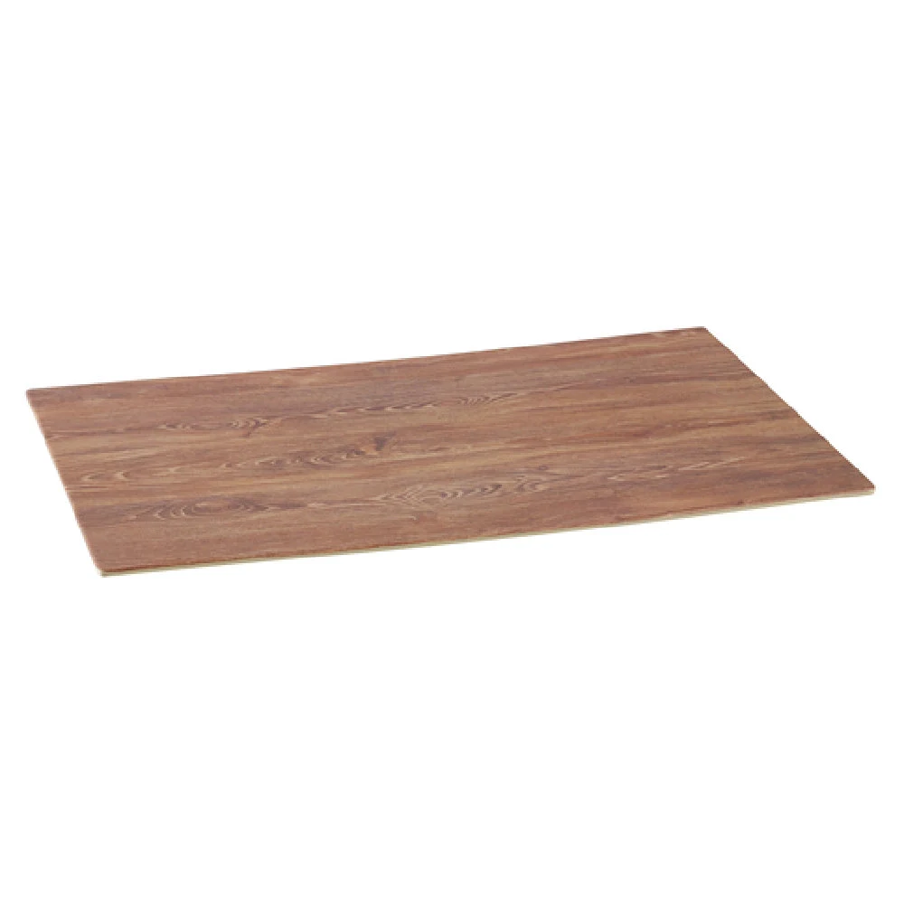 Yanco WD-212 12-1/2 Inch Dishwasher Safe Melamine Serving Tray with Wood Look