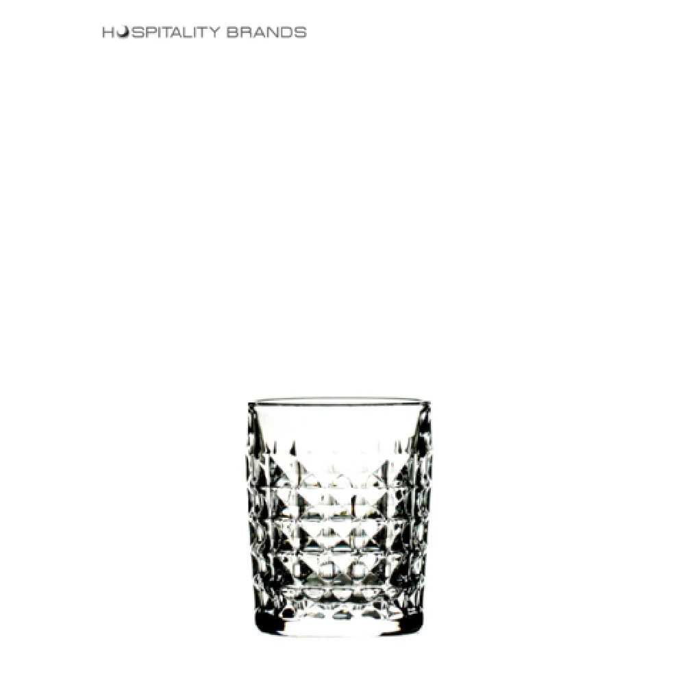 Hospitality Brands HGC38230-024 10 Oz Diamond Rocks Glass Lead-Free Crystal