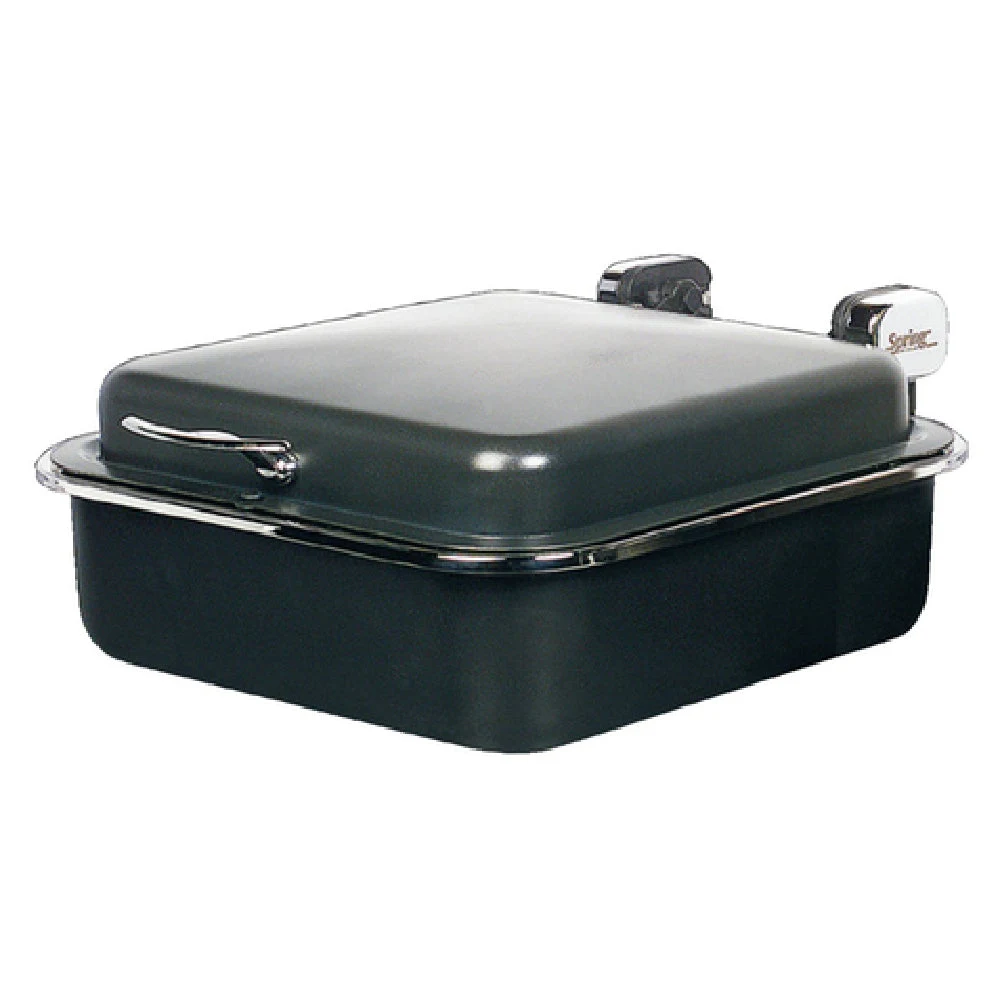 Spring USA 2384-897 15-3/8 Inch Induction Buffet Server 2/3 Size Titanium with Gold Accents