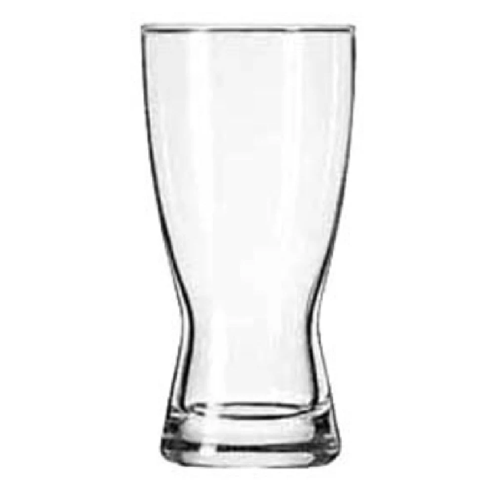 Libbey 1178HT 10 Oz Safedge Rim Beer Glass Heat Treated Hourglass Design