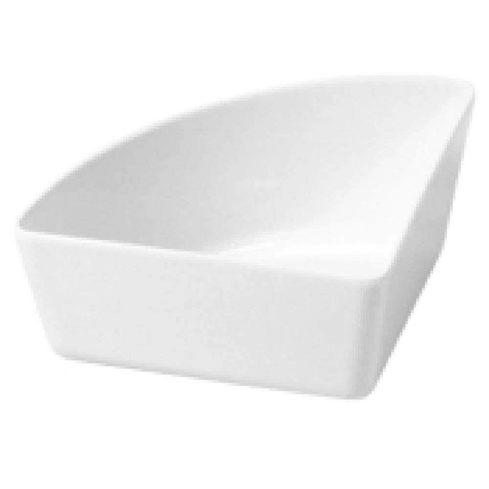 BauscherHepp T41244 4 Inch Quarter Circle Tray Insert Dishwasher Safe Melamine White