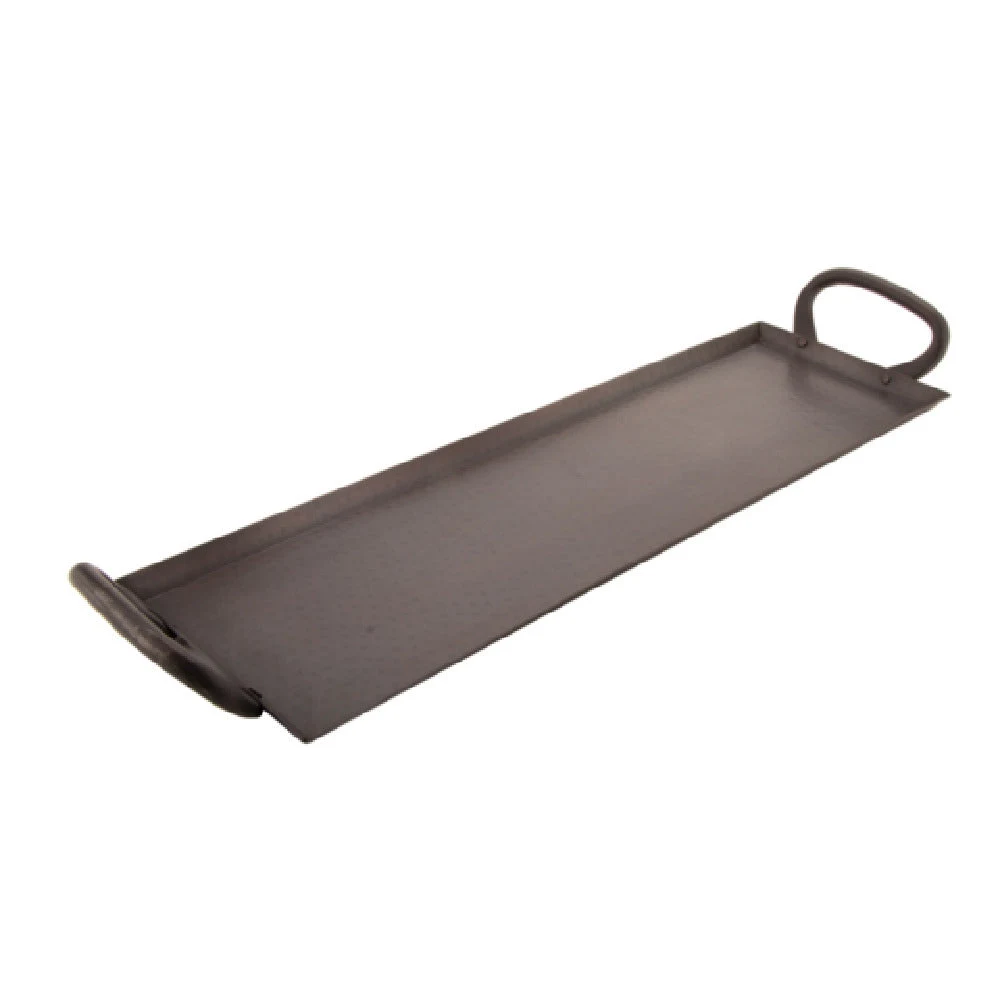GET Enterprises SSTPD-1906-ANT 19 Inch Stainless Steel Urban Renewal Tray with Handles