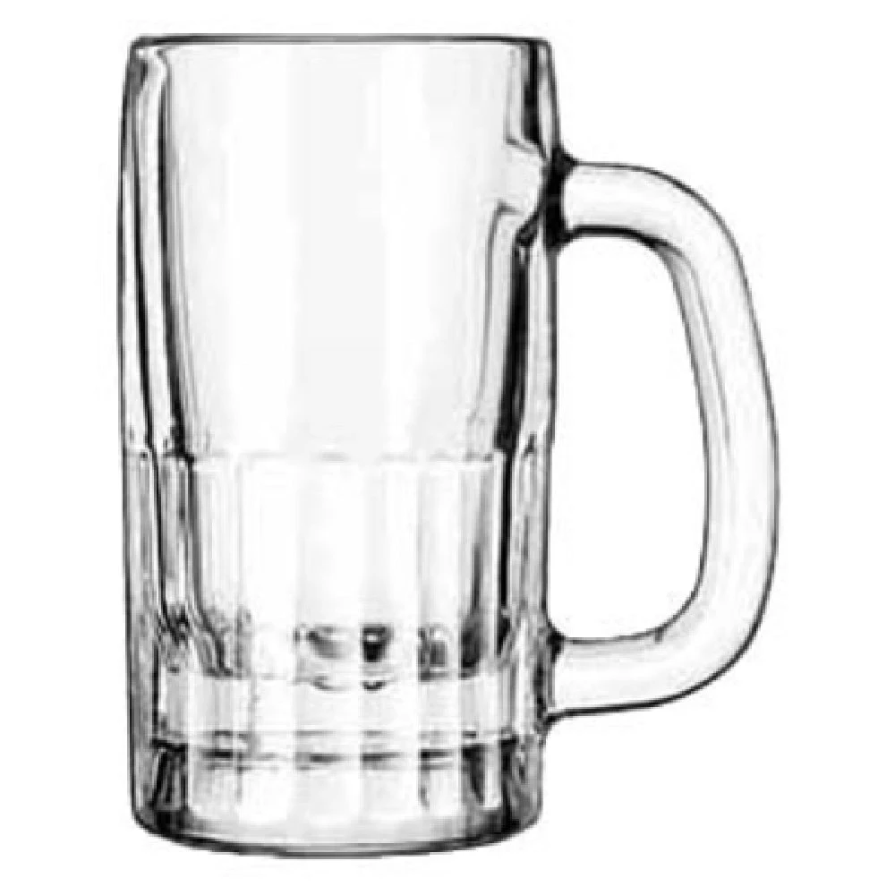 Libbey 5362 10 Oz Clear Glass Beer Mug with Stemless Base