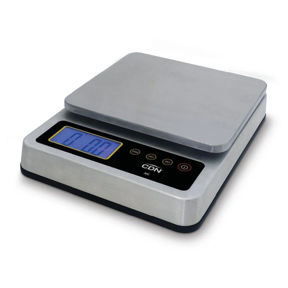 CDN SD2210X 7-5/8 Inch Digital Scale Waterproof Stainless Steel with Programmable Functions