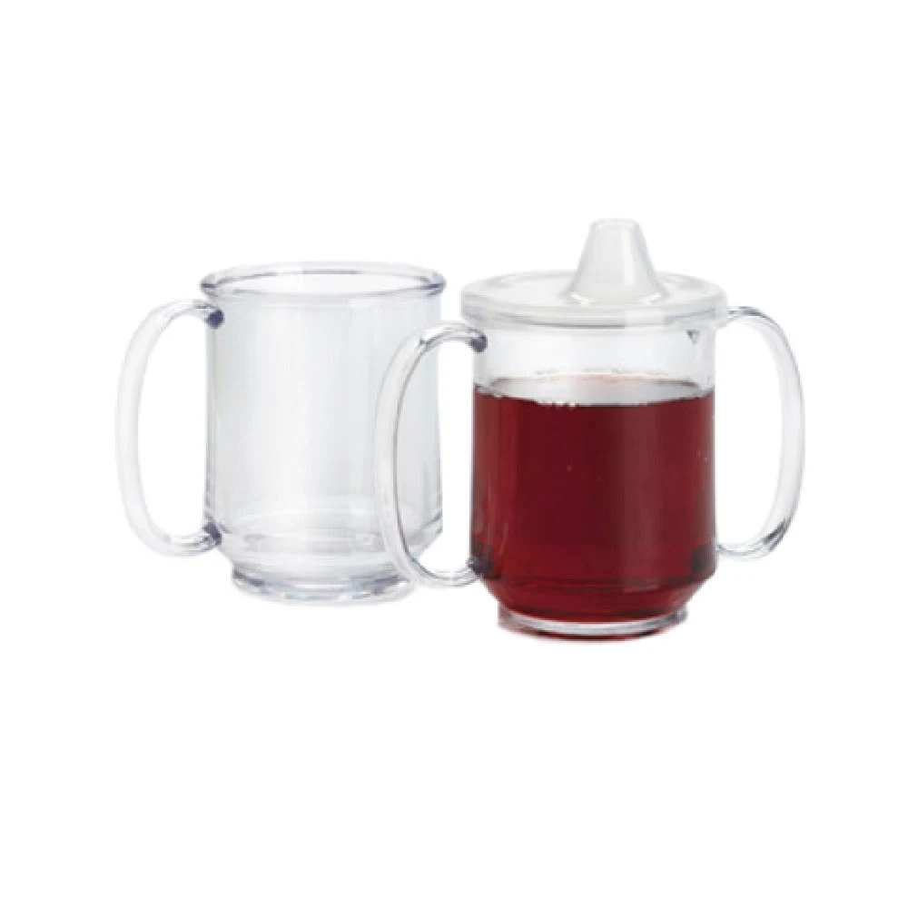 GET Enterprises SN-103-CL 8 Oz Shatter Resistant Plastic Mug Clear 2 Handles