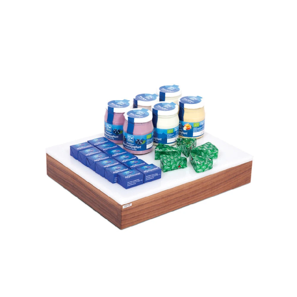 Service Ideas 15A11311 12.8 Inch White Rectangular Serving Tray