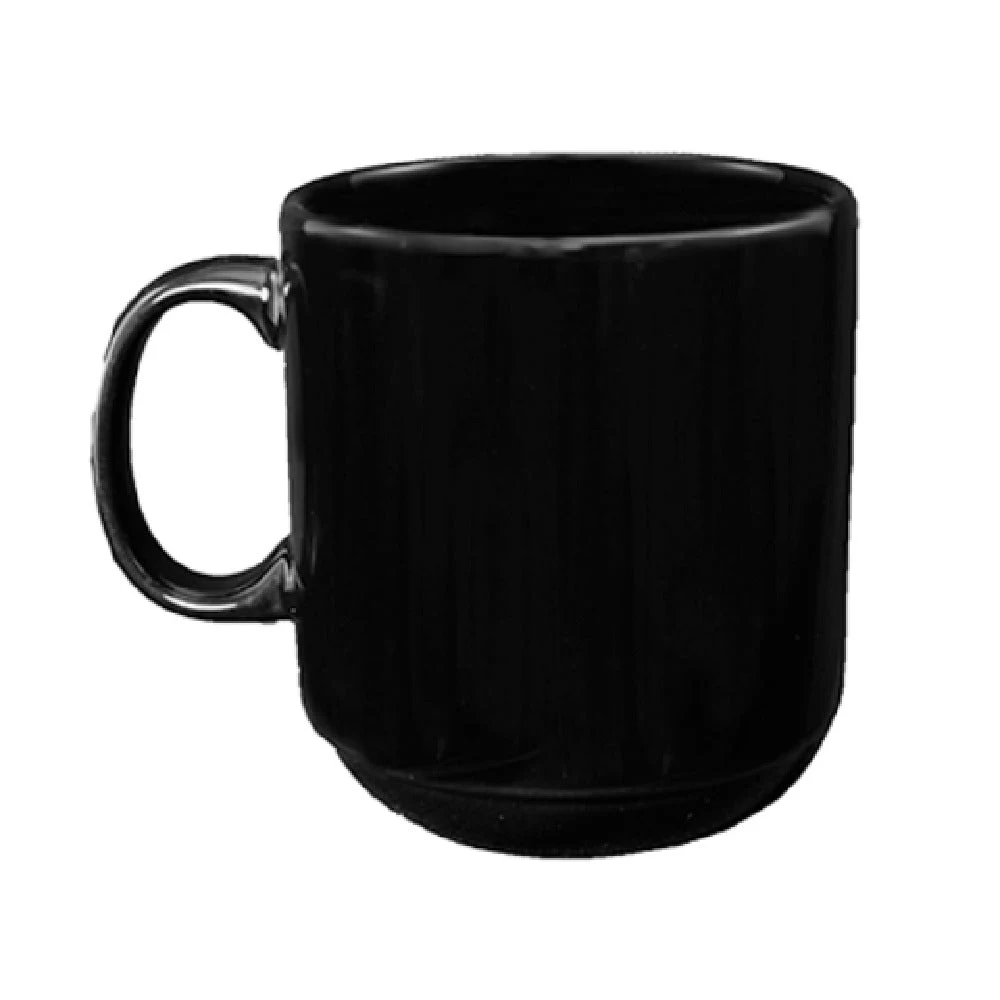 International Tableware 9696-05 Mug 11 Oz with Handle Black Porcelain
