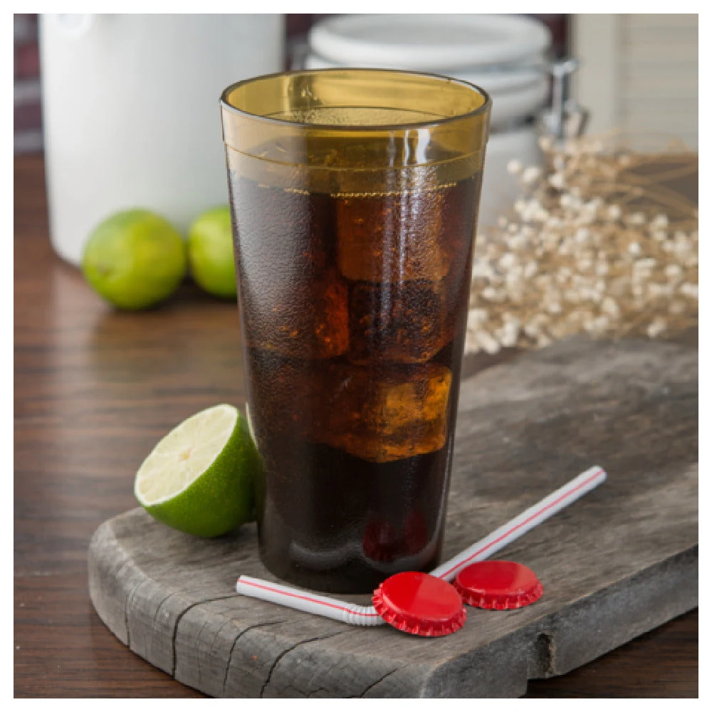 Buccaneer Container Corp 522013-36CT (Buccaneer) Pebble Tumblers 20 Oz. Amber