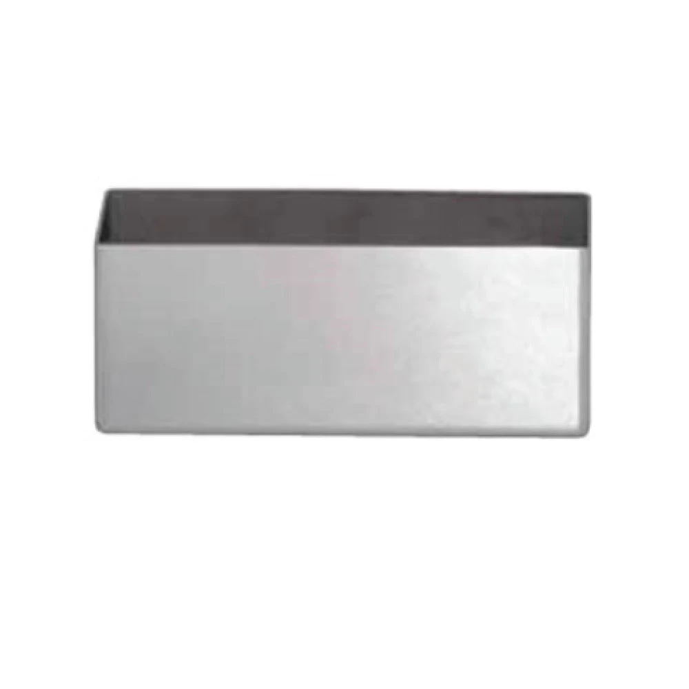 BauscherHepp 12.5060.0000 4-1/3 Inch Sugar Box Rectangular Stainless Steel with Sugar Wraps