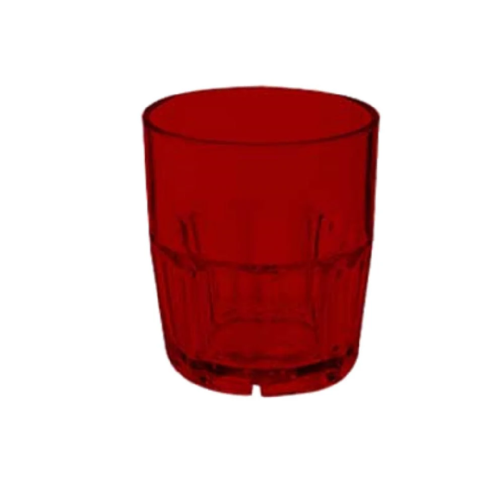 GET Enterprises 9909-1-R 9 Oz Tumbler Plastic Stacking Red BPA Free