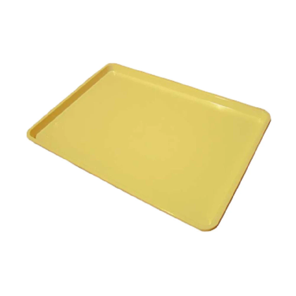 Omcan 14245 18 Inch Meat Tray with Yellow Plastic for Display