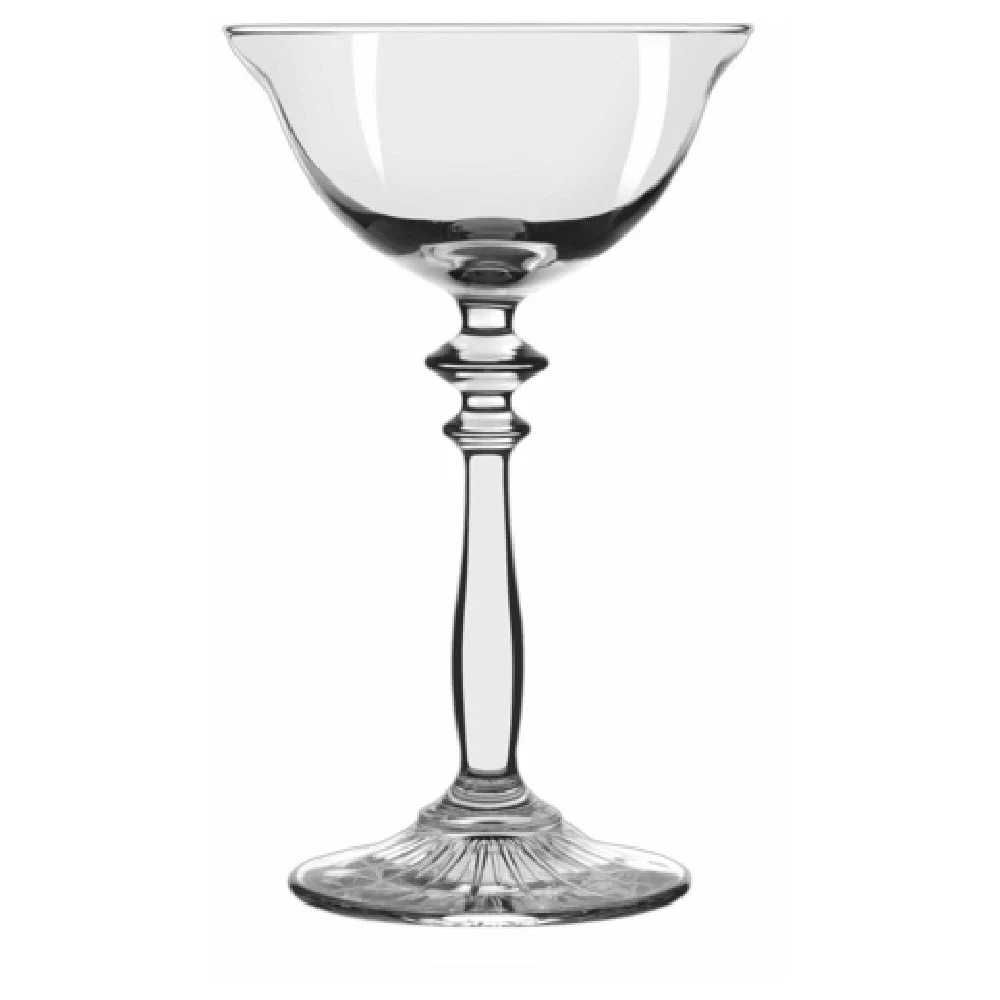 Libbey 501308 4-3/4 Oz Coupe Glass Embossed Footplate Safedge Rim Glassware