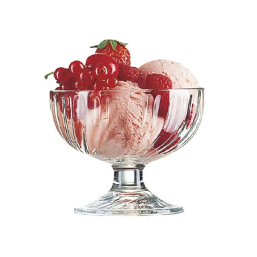 Arc Cardinal 43121 12.0 Oz Glass Ice Cream Sundae Dessert Dish with Soda Lime