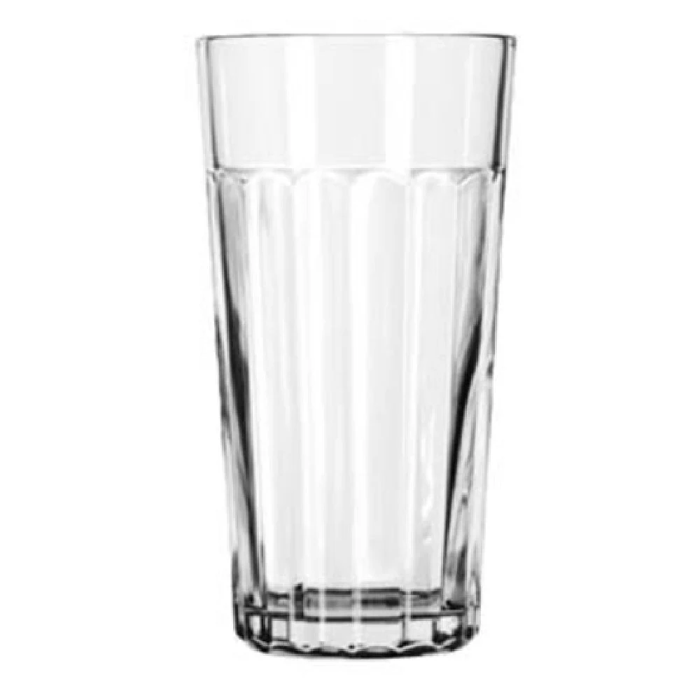 Libbey 15643 20 Oz Iced Tea Glass Glass Paneled DuraTuff with Durability