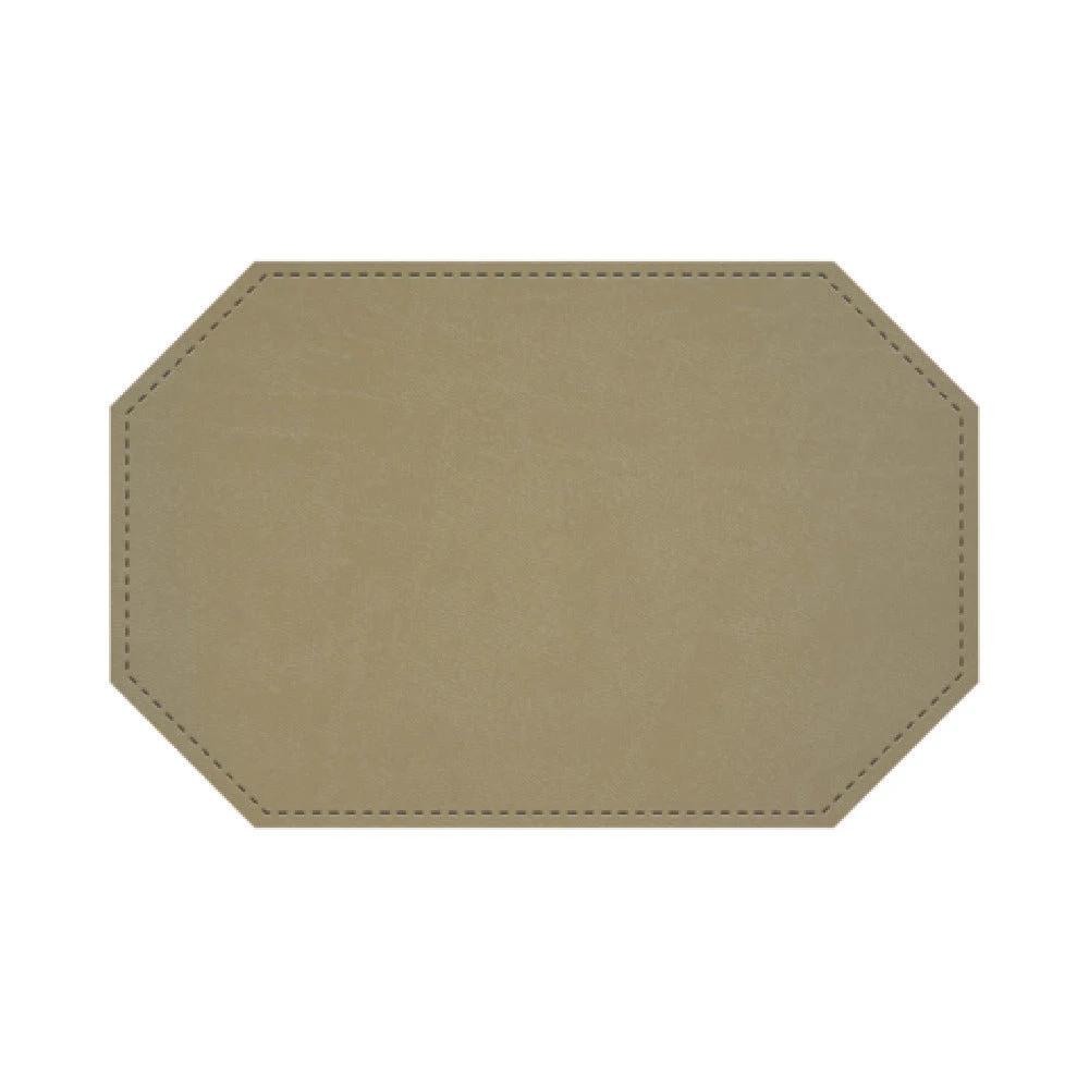 Risch TABLEMATOCT-EVERGREEN 17X11 Placemat Rigid Hardboard Bio-friendly Faux Leather