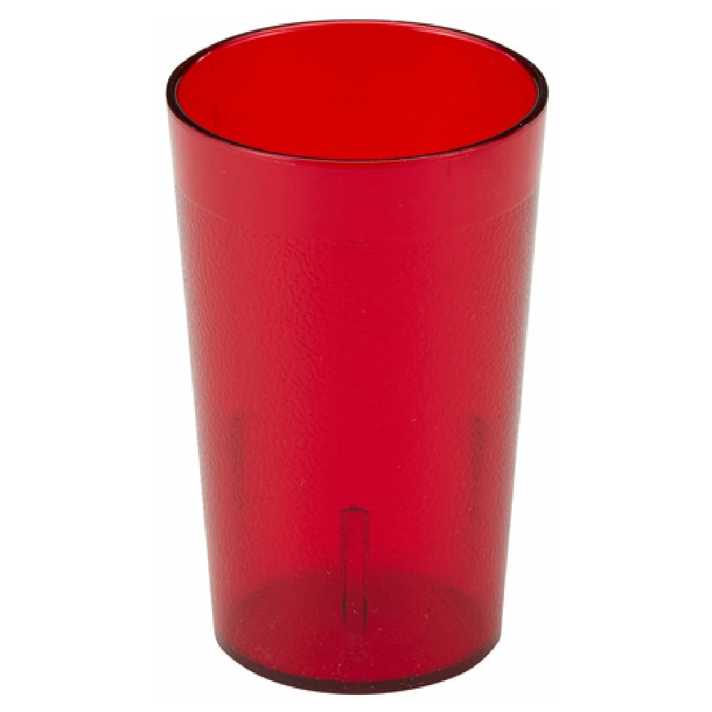 Cambro 950P156 9.8 Oz Colorware Tumbler Ruby Red Plastic with Textured Finish