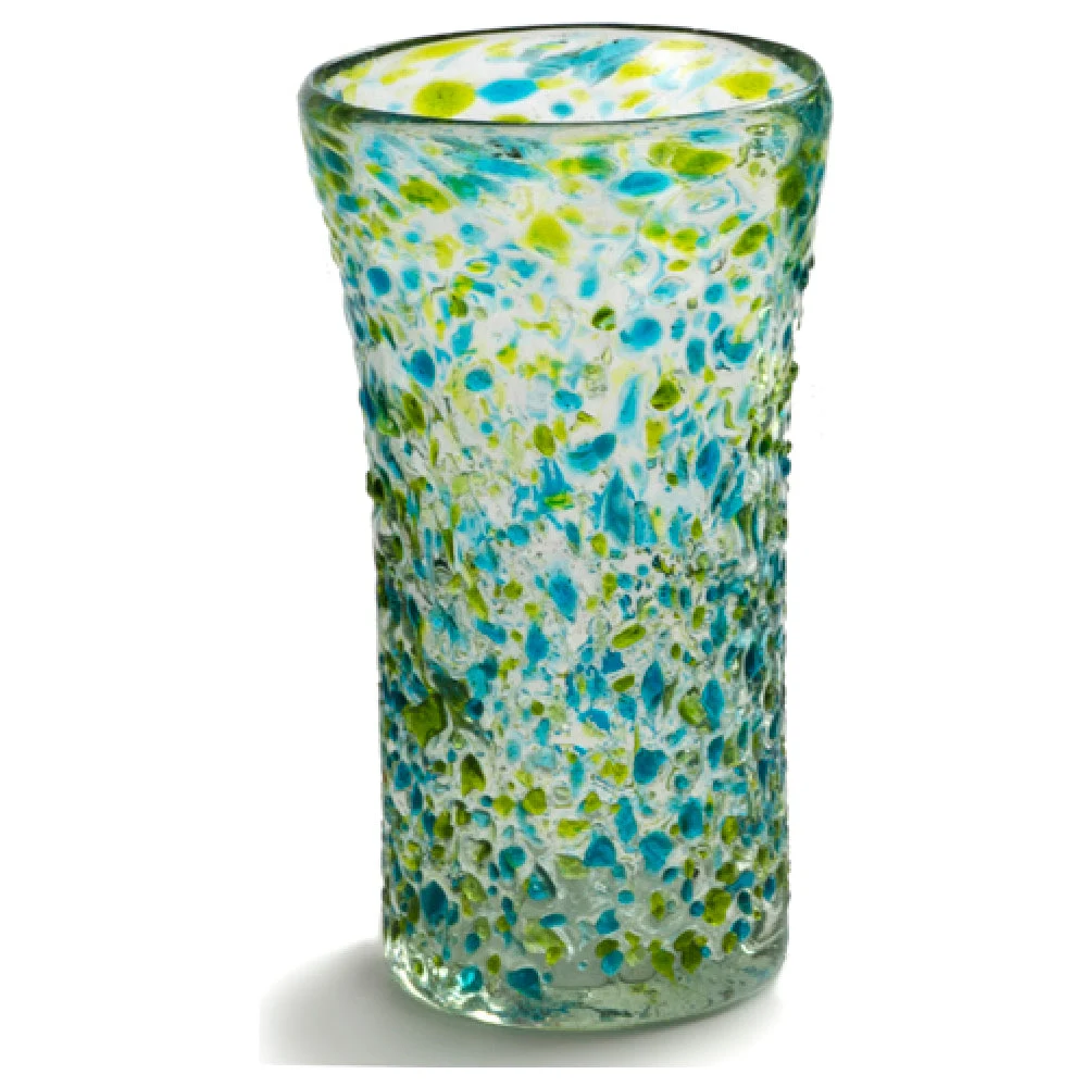 Orion Trading & Design G8027-SEA Lily Cooler Glass 14 Oz. 3-1/4