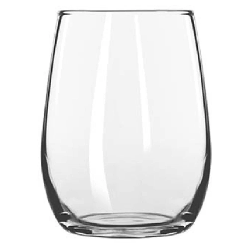 Libbey 260 6-1/4 Oz Wine Taster Glass Stemless Safedge Rim Guarantee