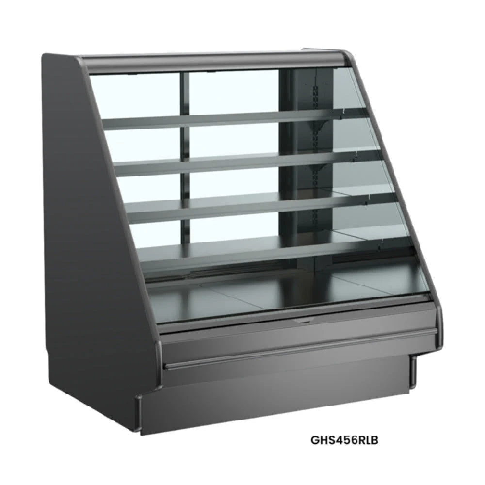 Structural Concepts GHS1056RLB (FLAT) 123 Inch Refrigerated Display Case with Glass Doors